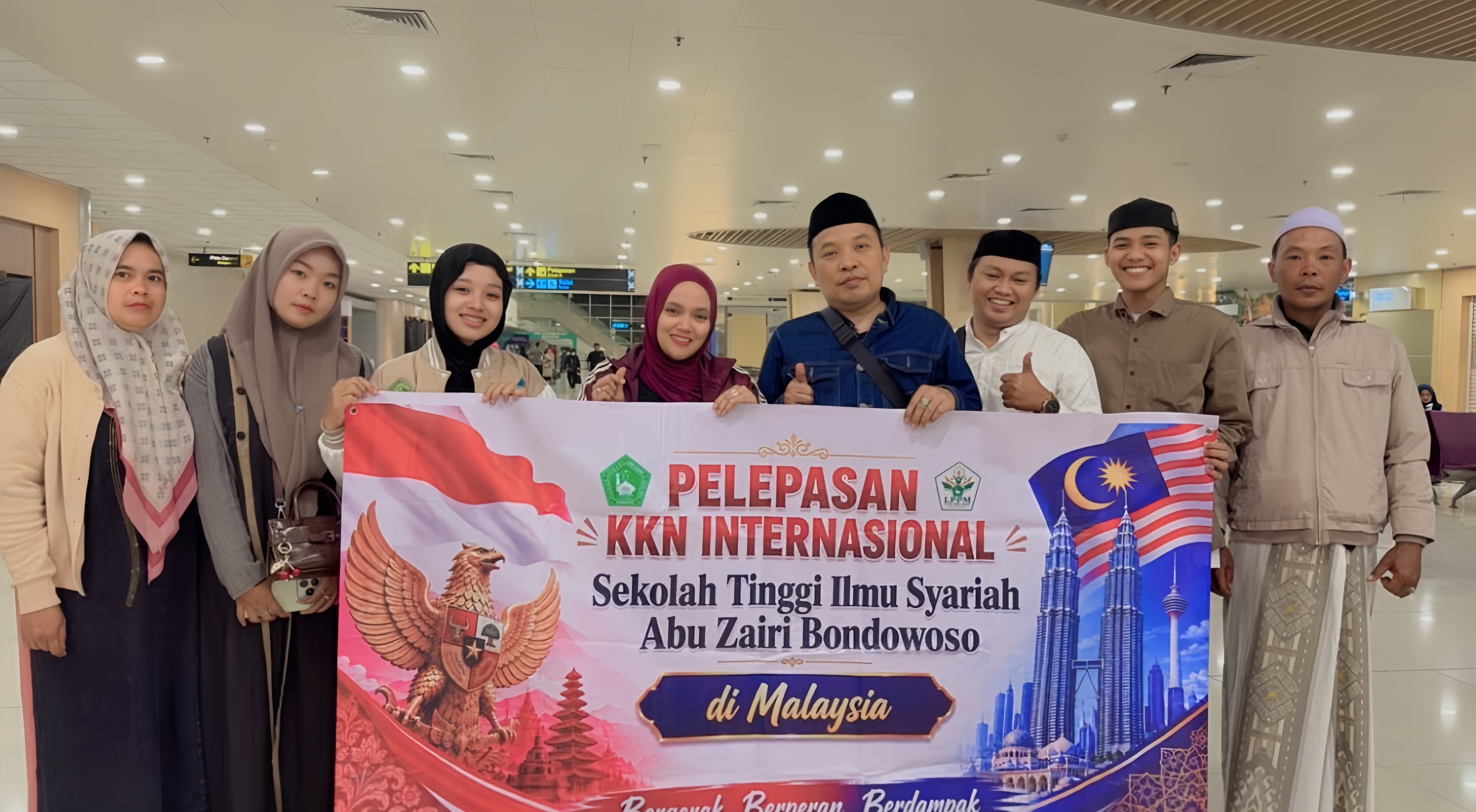 PELEPASAN KKN INTERNASIONAL Sekolah Tinggi Ilmu Syariah Abu Zairi Bondowoso di Malaysia